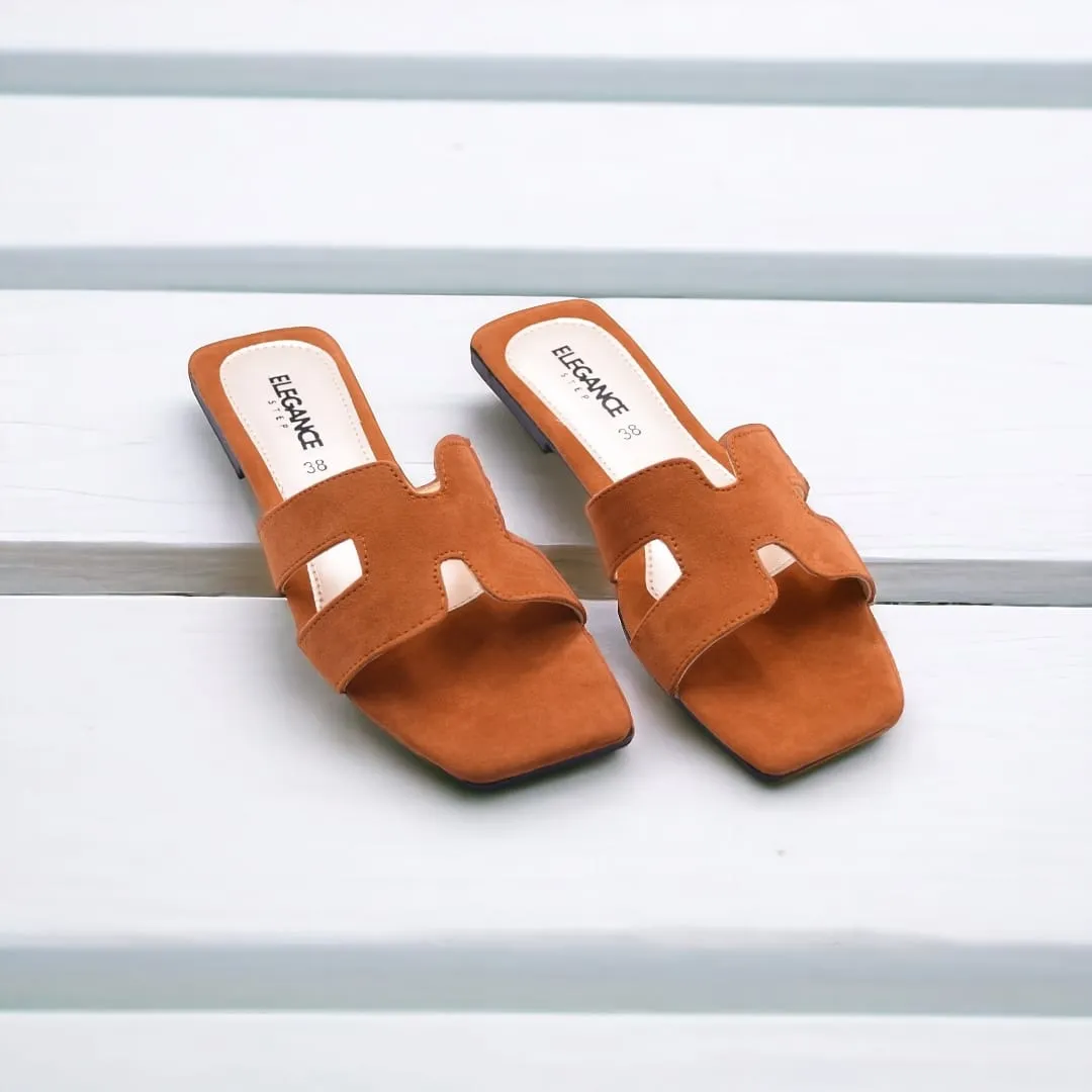 Elegance Suede Slip-On Sandals