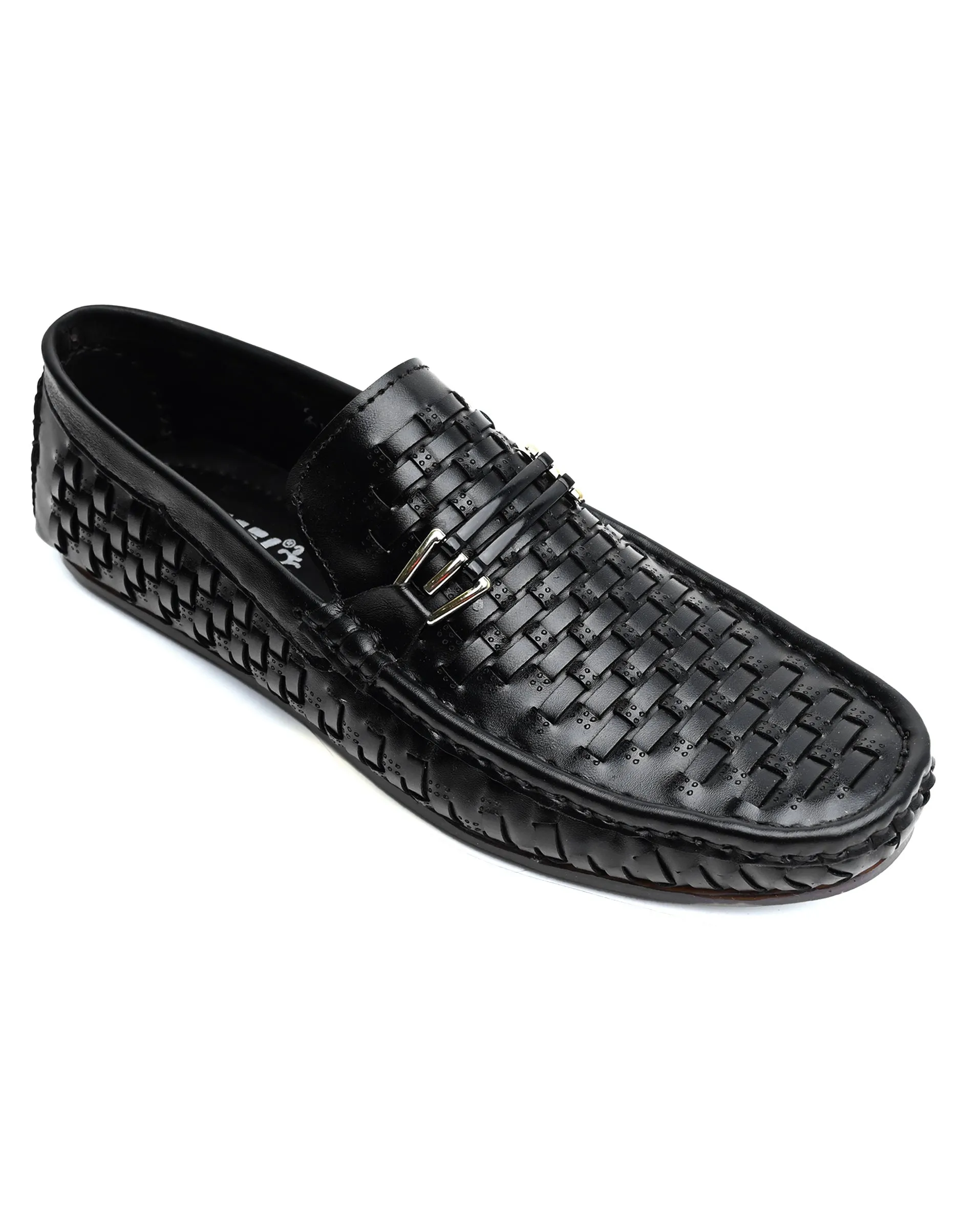 EX-8025-Black-Men Driving Moccasins