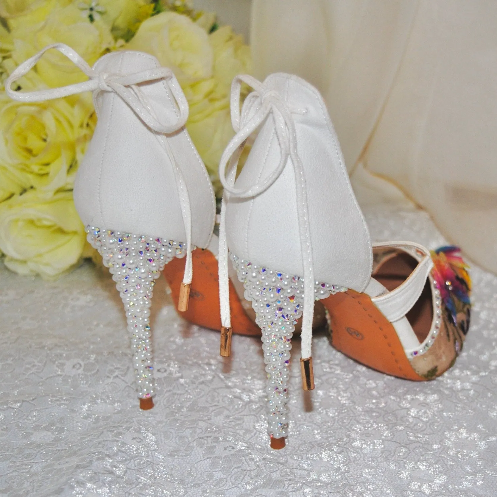 Floral Butterfly Heels