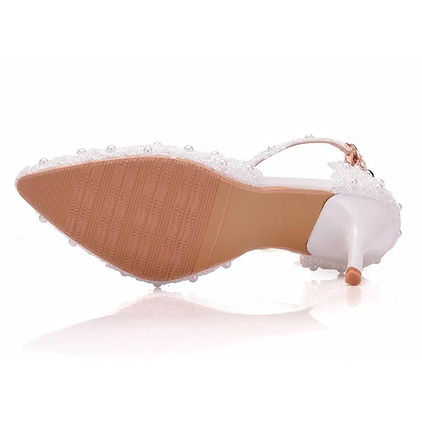 Funki Buys | Shoes | Women's Pretty Floral Lace Wedding Shoes