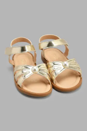 Gold Pearl Sandal
