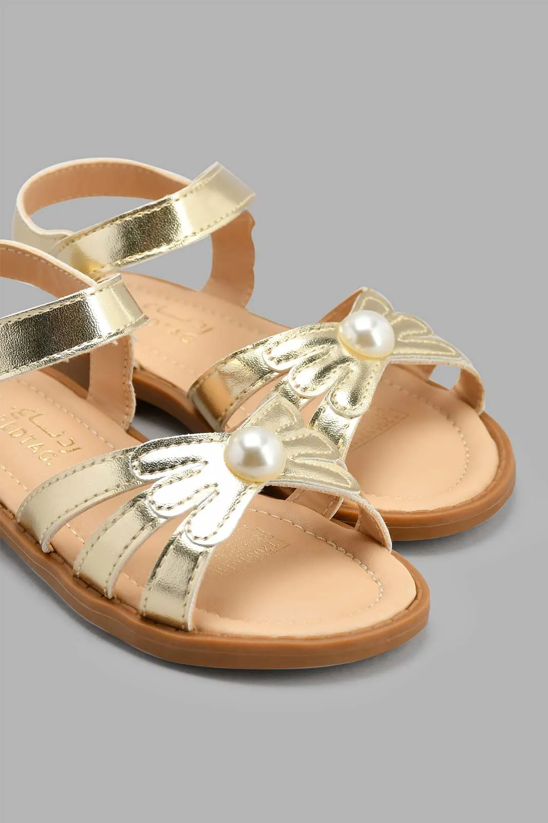 Gold Pearl Sandal