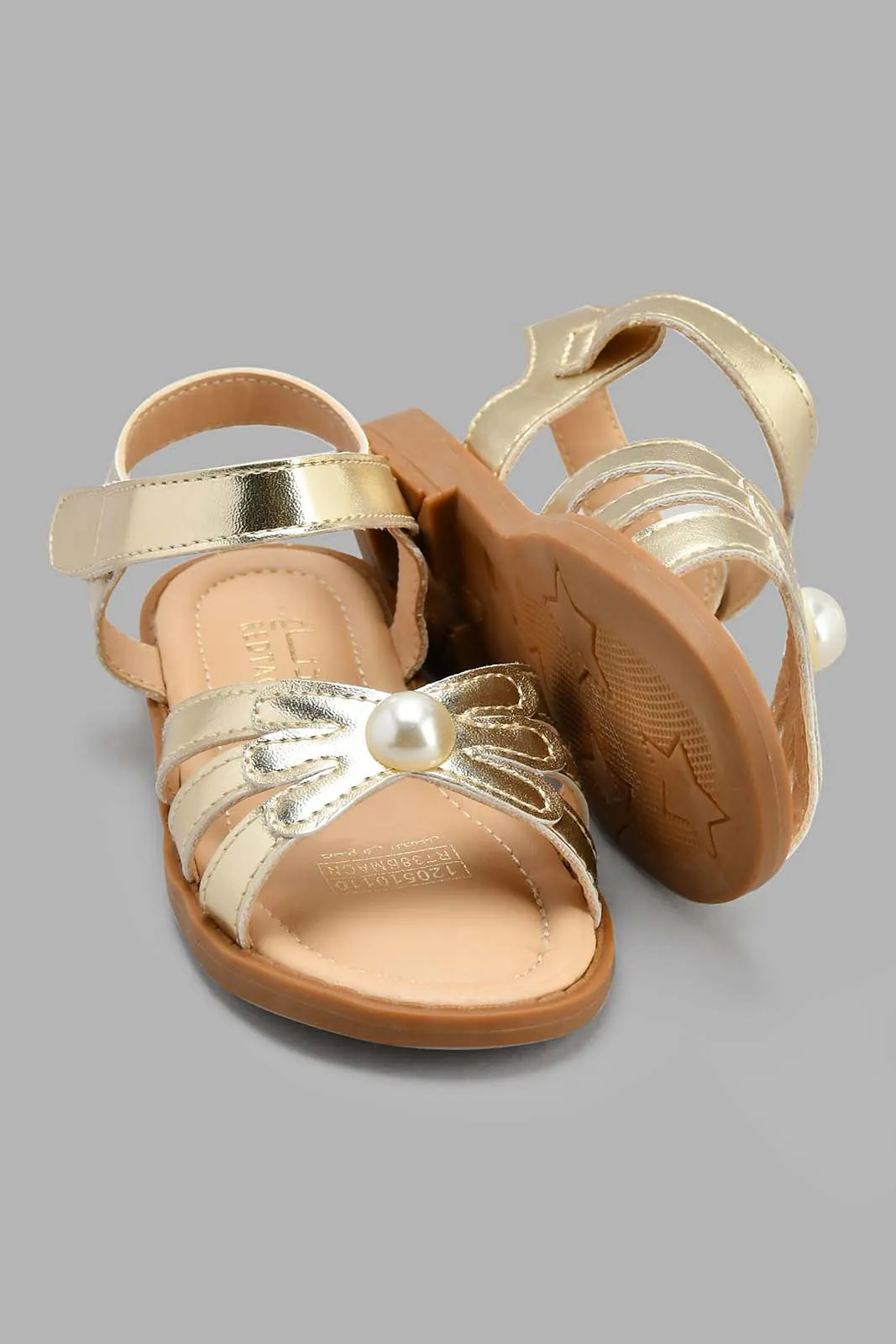 Gold Pearl Sandal