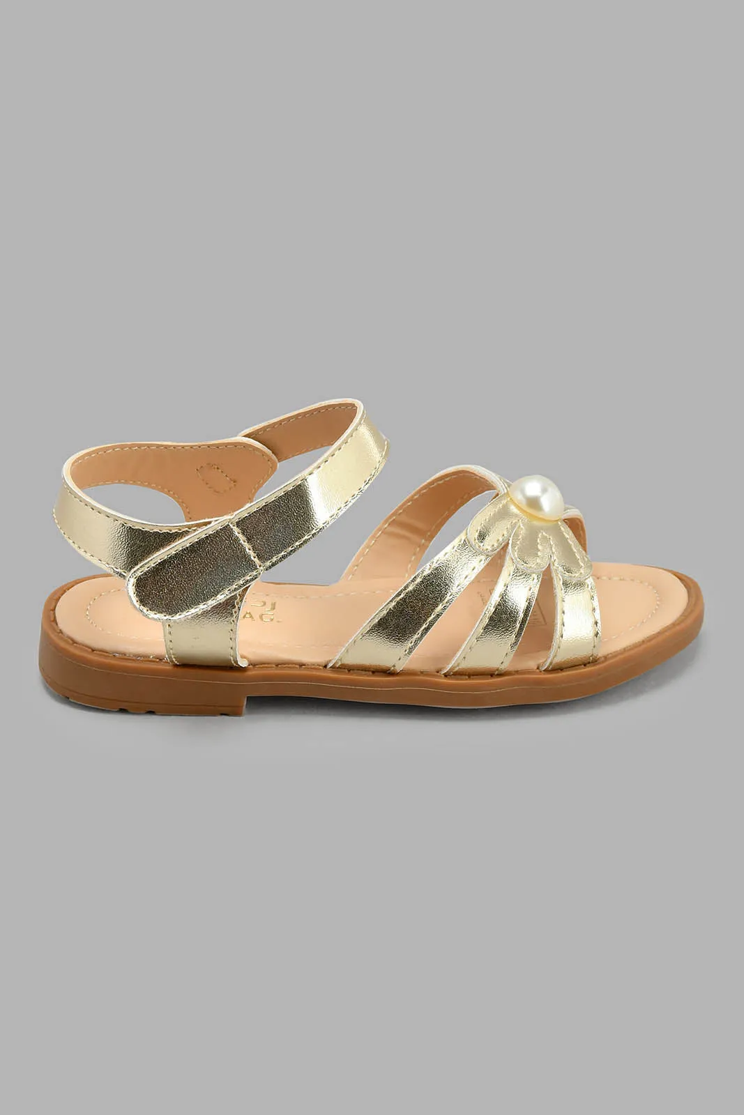 Gold Pearl Sandal
