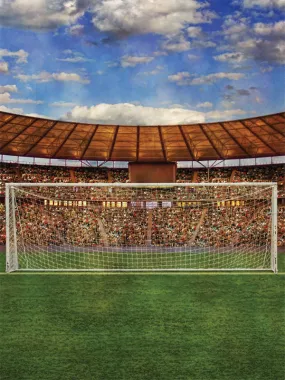 High-Resolution Soccer Stadium Photography Backdrop for Professional Shoots