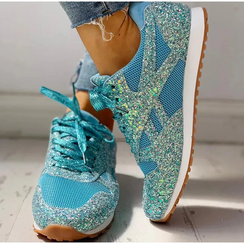 Kiari – sportschoenen met pailletten voor dames