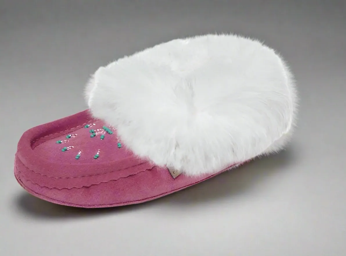 Ladies Moccasins -Laurentian Chief Moccasins Fuchsia