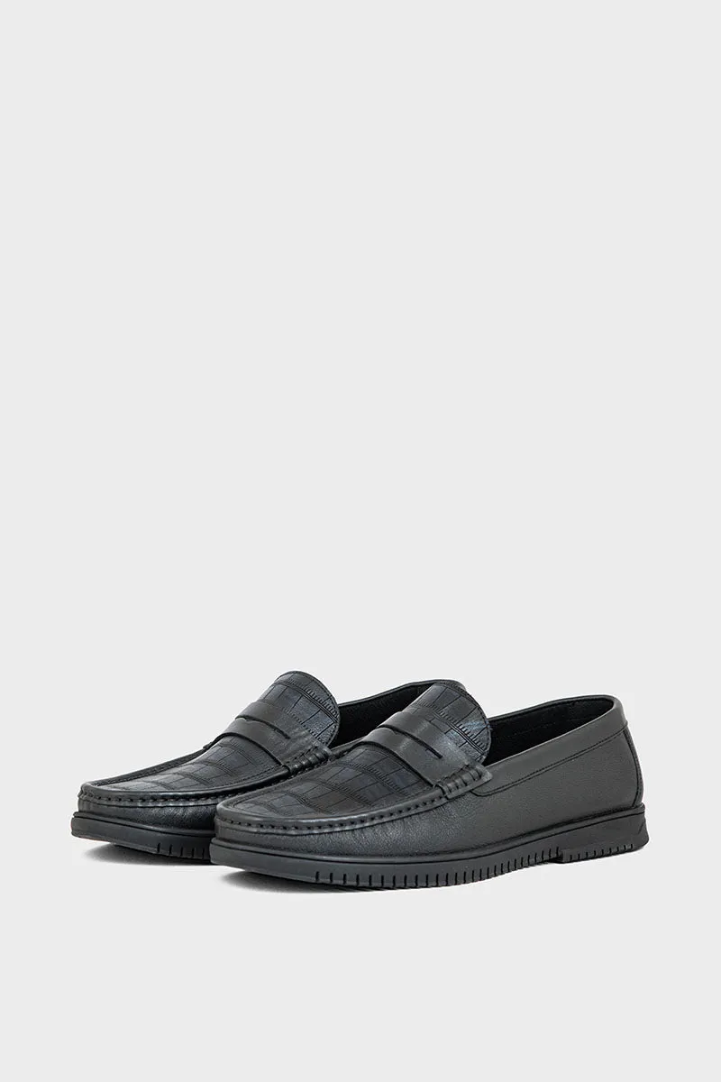 Men Casual Moccasin MC4013-Black