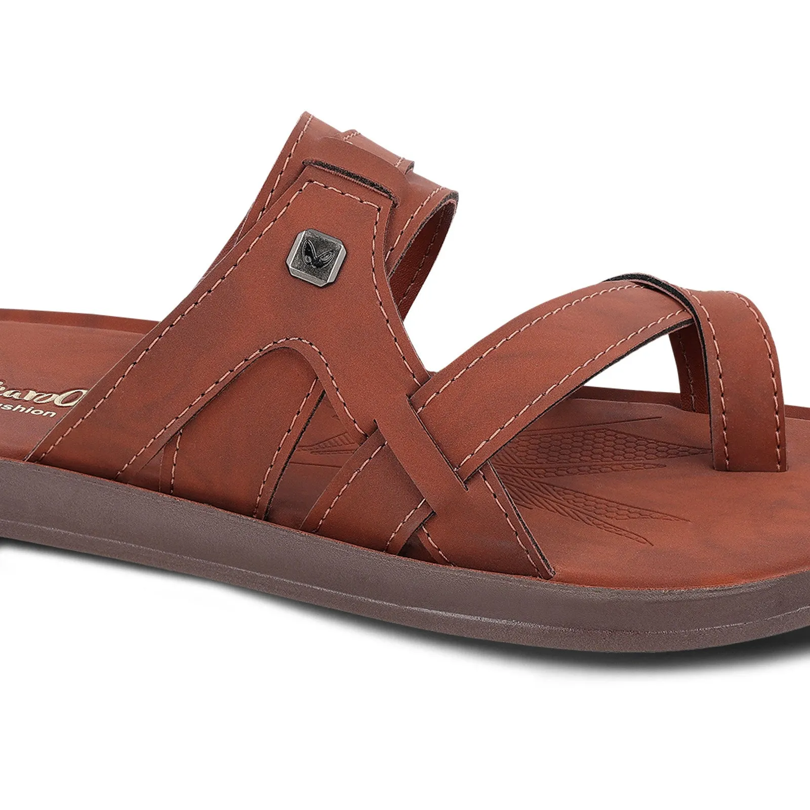Men's Daily Wear Sandals - WGR53012 Barn Red