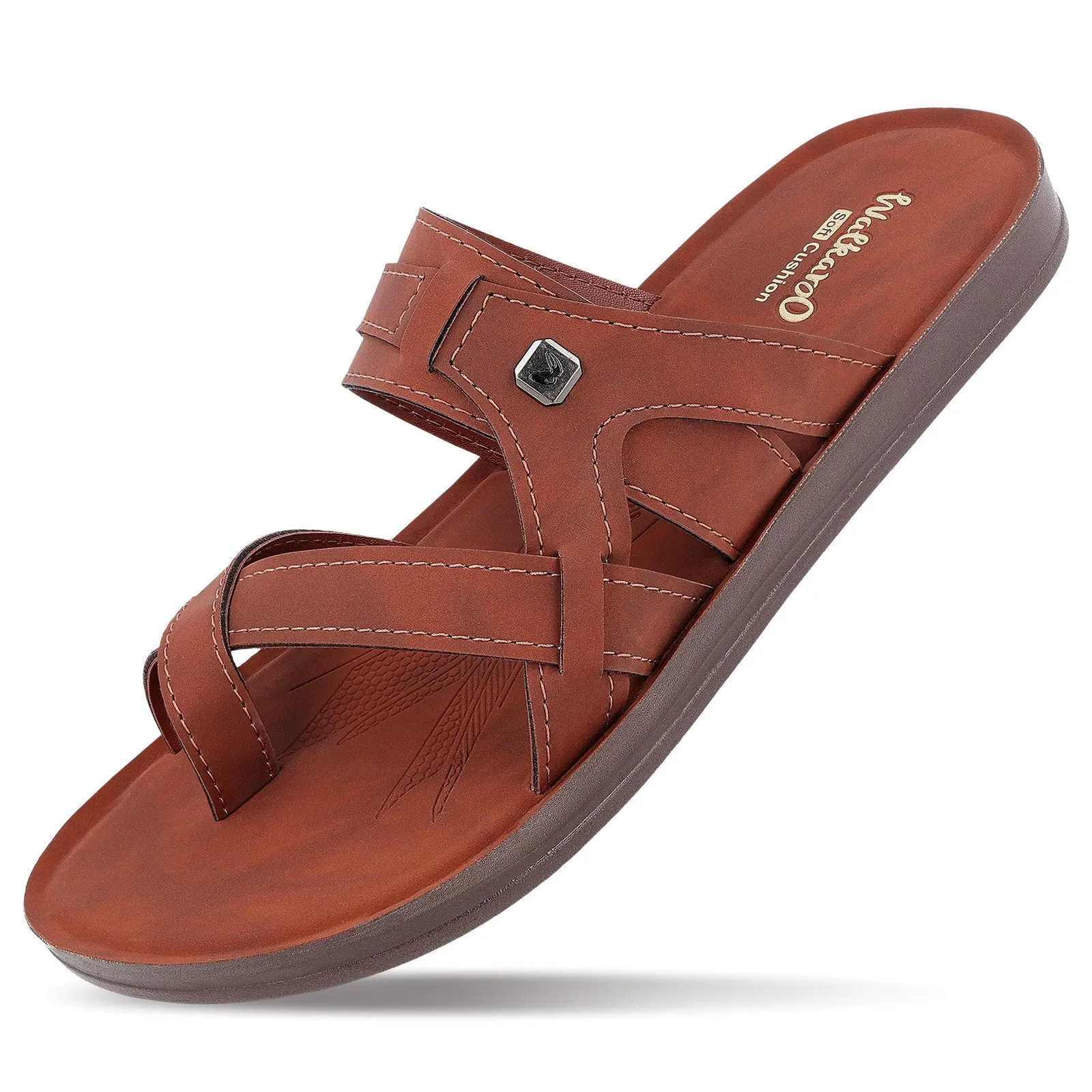 Men's Daily Wear Sandals - WGR53012 Barn Red