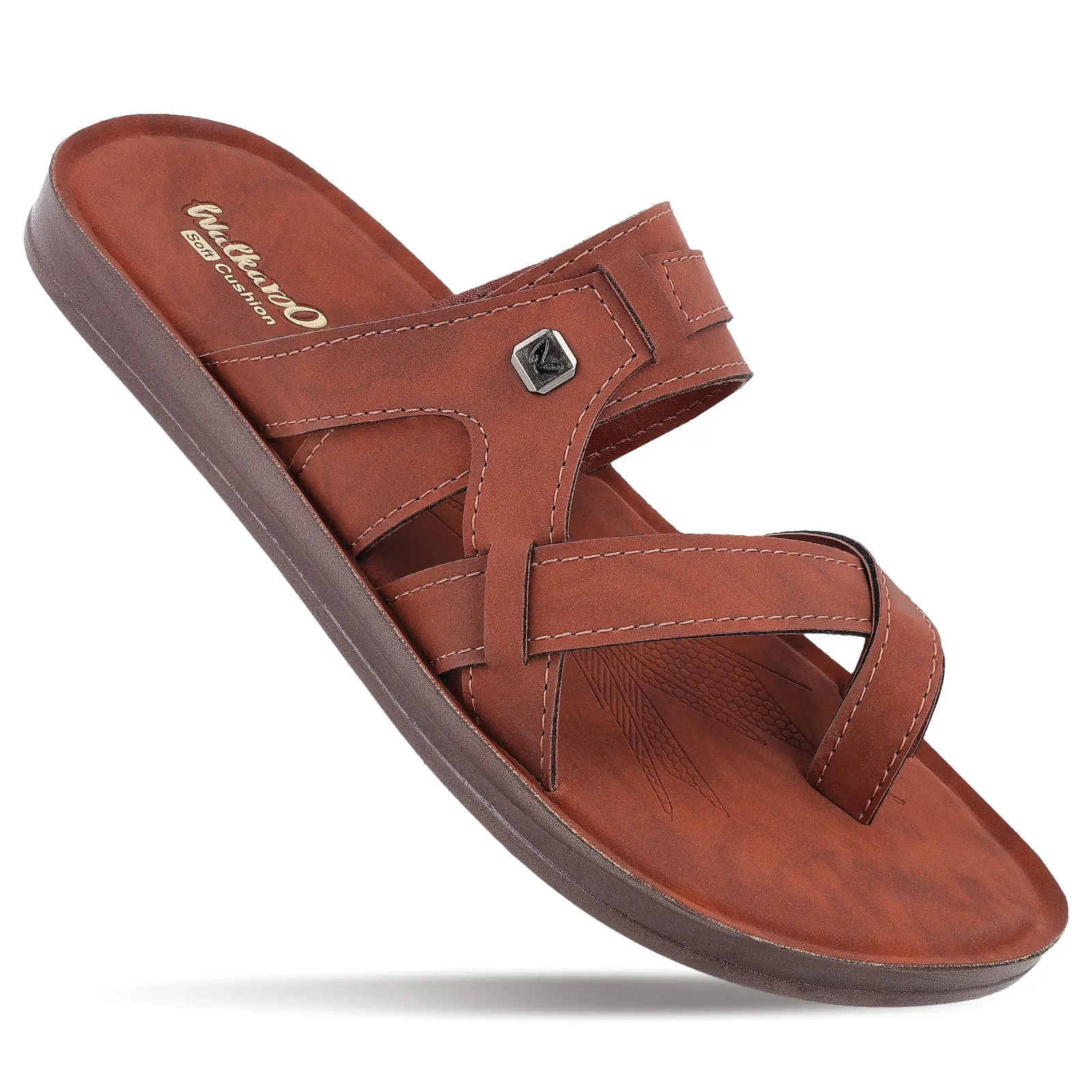 Men's Daily Wear Sandals - WGR53012 Barn Red
