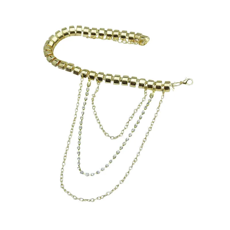 Metal Punk Diamond Tassel Chain