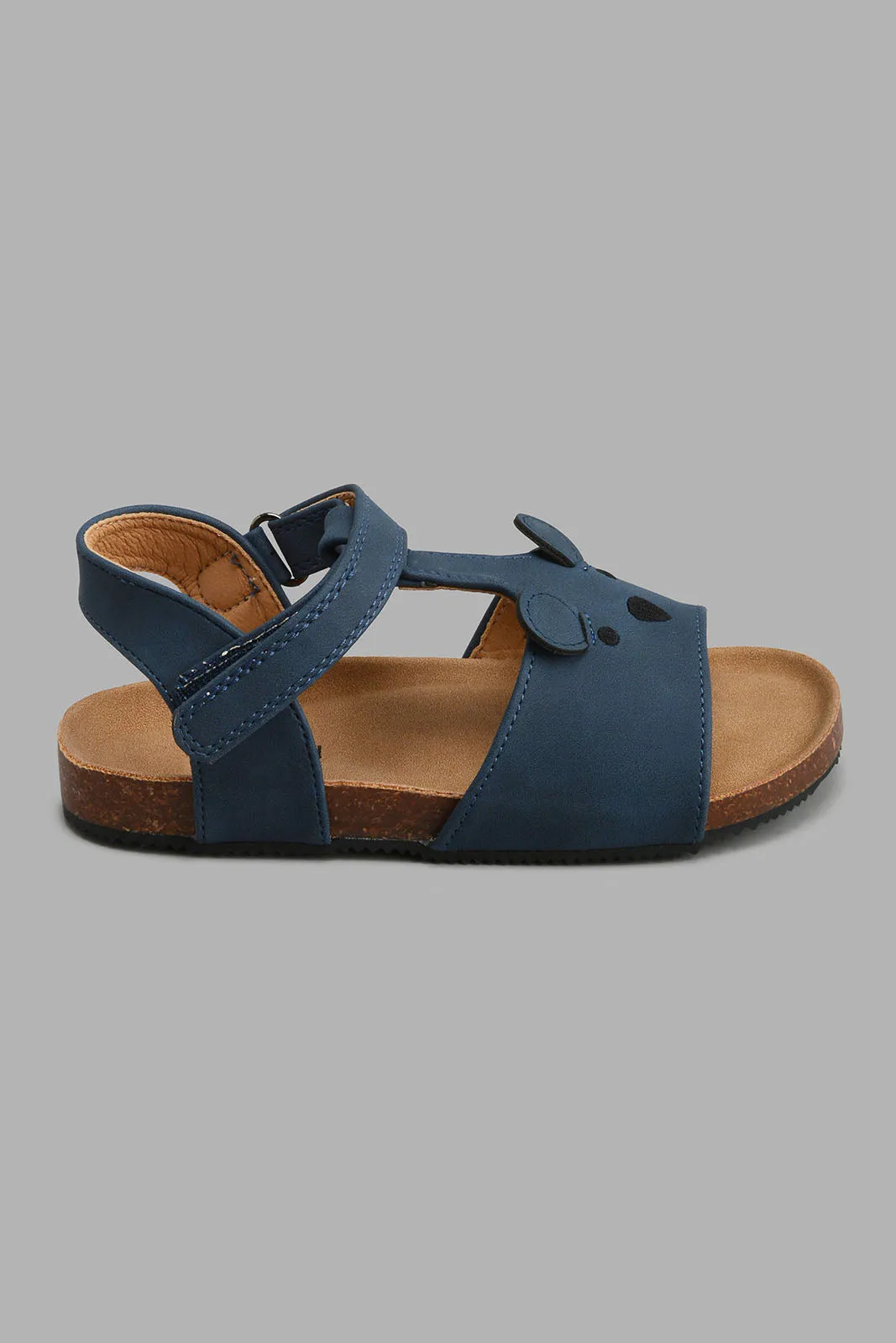 Navy Bear Cork Sandal