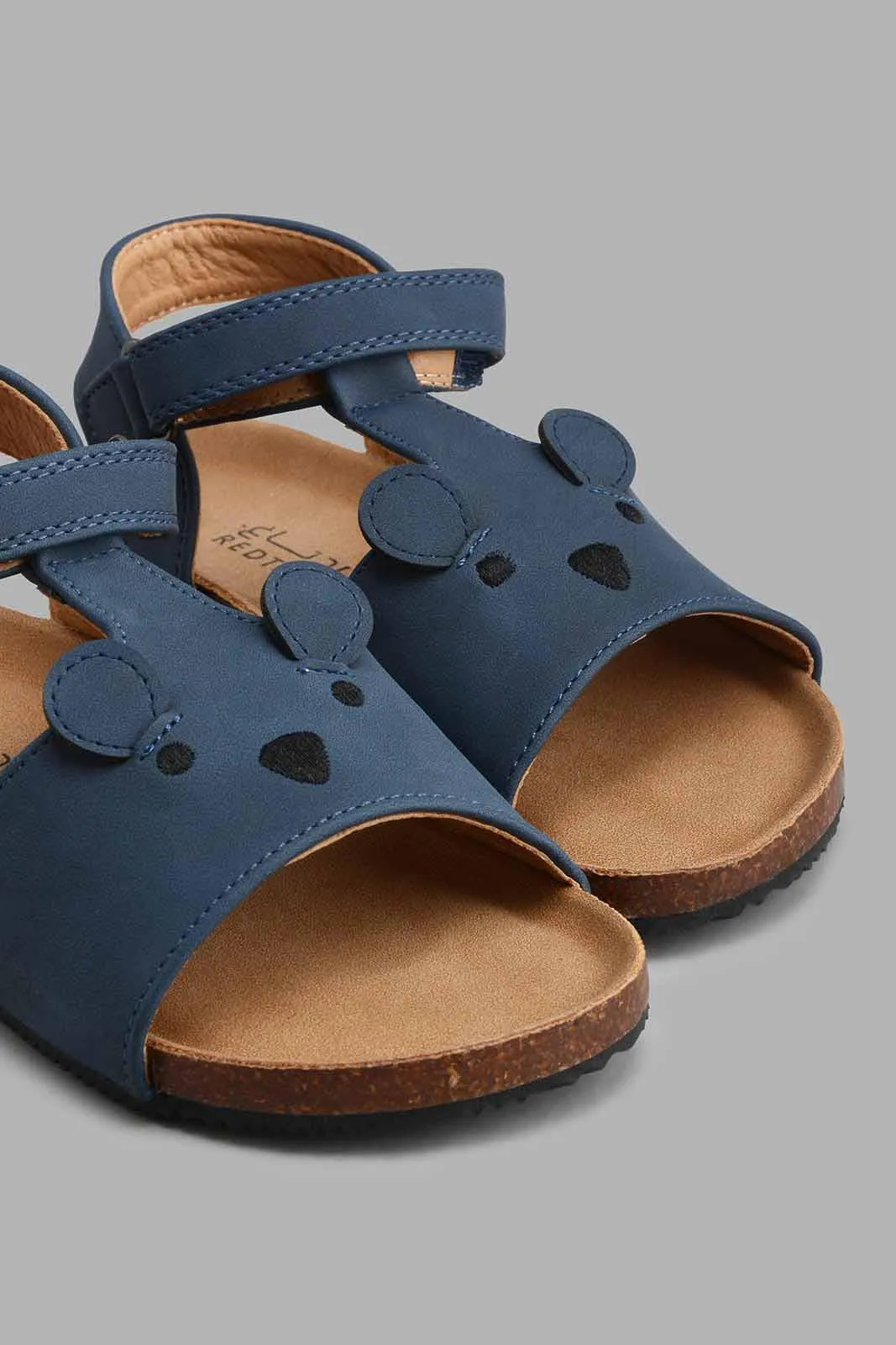 Navy Bear Cork Sandal