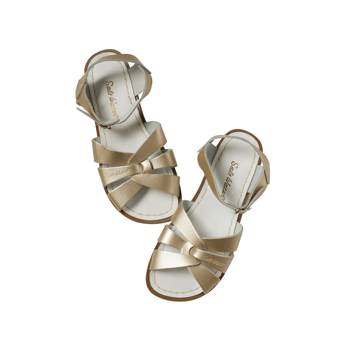 Original Sandals in Gold by Salt-Water - Last Ones In Stock - SS 5-8 / EUR 22-24