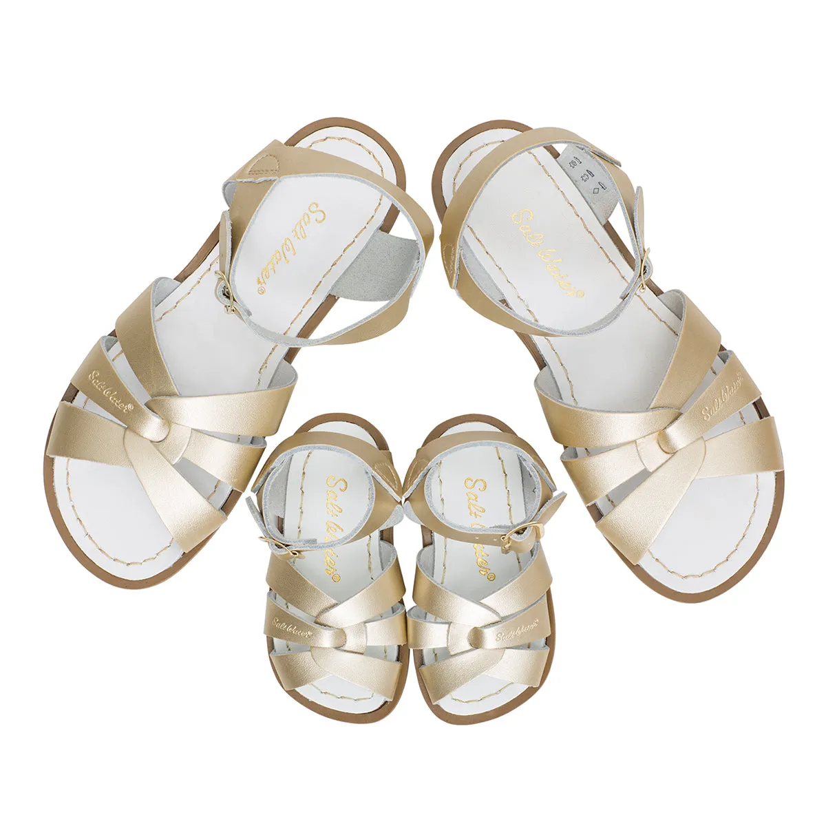 Original Sandals in Gold by Salt-Water - Last Ones In Stock - SS 5-8 / EUR 22-24