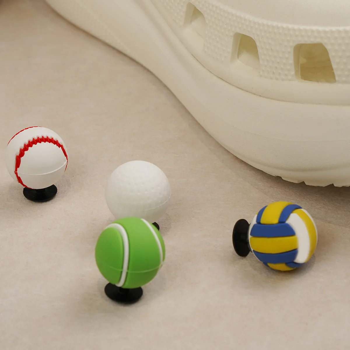 Owllaser Bundle(7Pcs) Ball Series Charms for Shoes, Accessories for Crocs Shoes