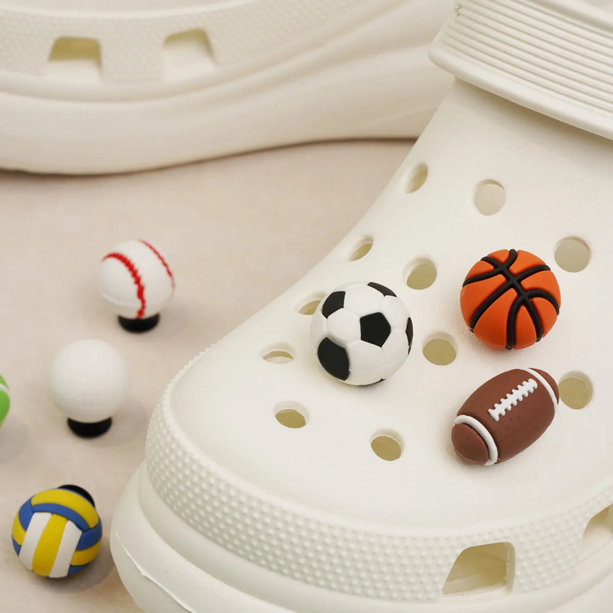 Owllaser Soccer Charms for Shoes, Accessories for Crocs Shoes