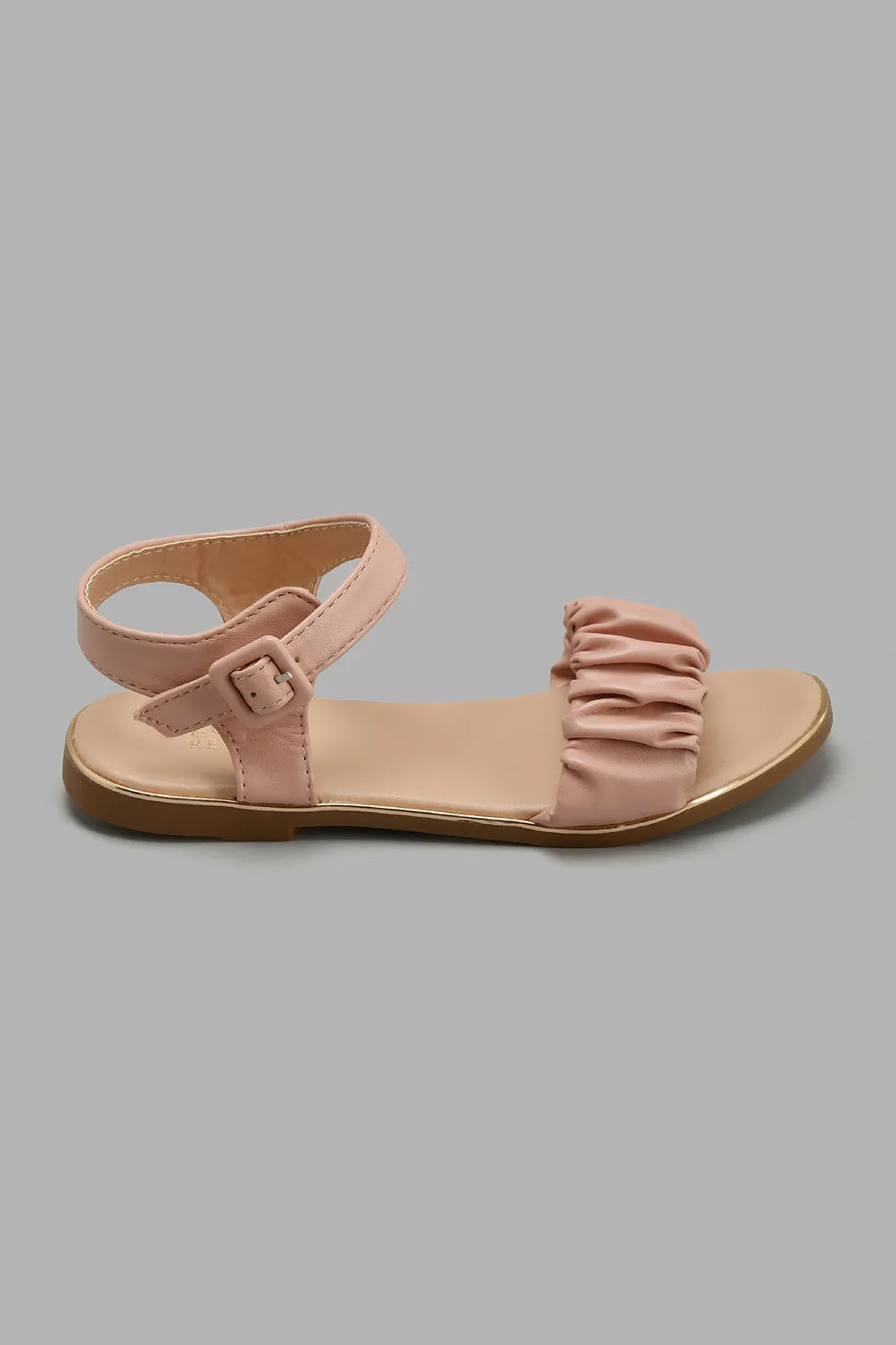 Pink Ruffle Strap Sandal
