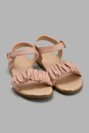 Pink Ruffle Strap Sandal
