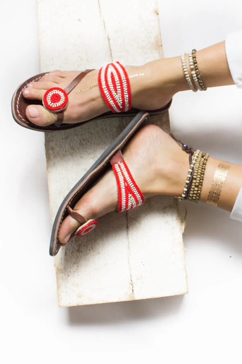 Rafiki Red Sandal