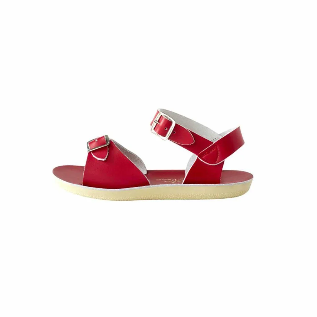Salt-Water Sun-San Kid's Sandals - Surfer - Red