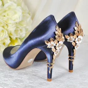Satin Round Toe with 'Cherry Blossom' | Other Colours