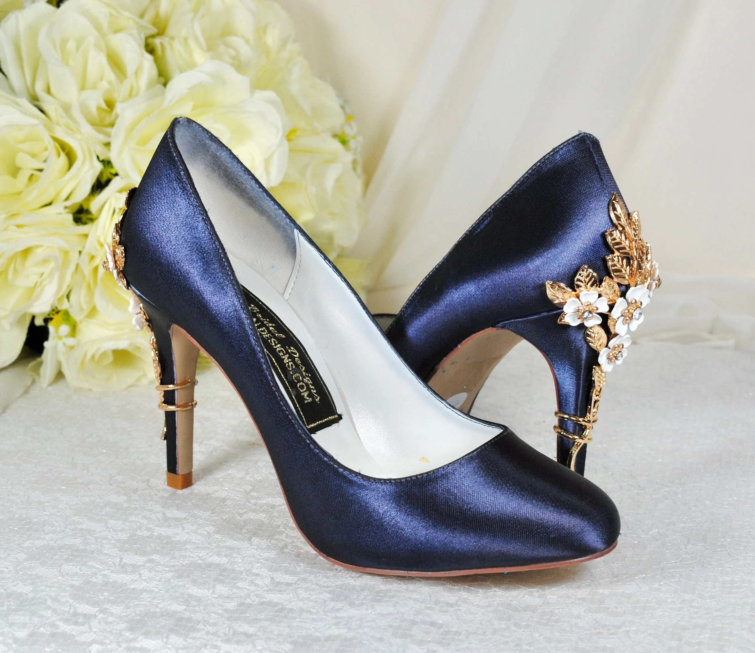 Satin Round Toe with 'Cherry Blossom' | Other Colours
