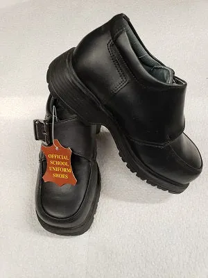 Sebastian Jr. -- Boy's Casual Buckle Slip-On Shoe -- Black
