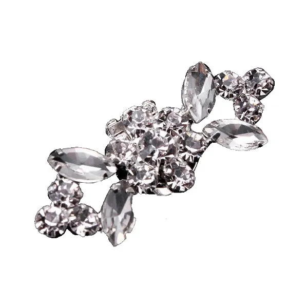 Shiny Tone Crystal Shoe Clip