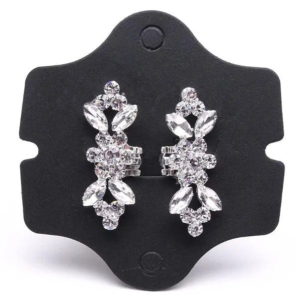 Shiny Tone Crystal Shoe Clip
