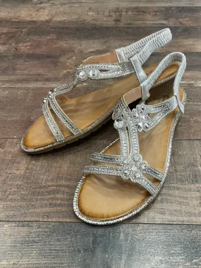 Silver Jewelled Sandal