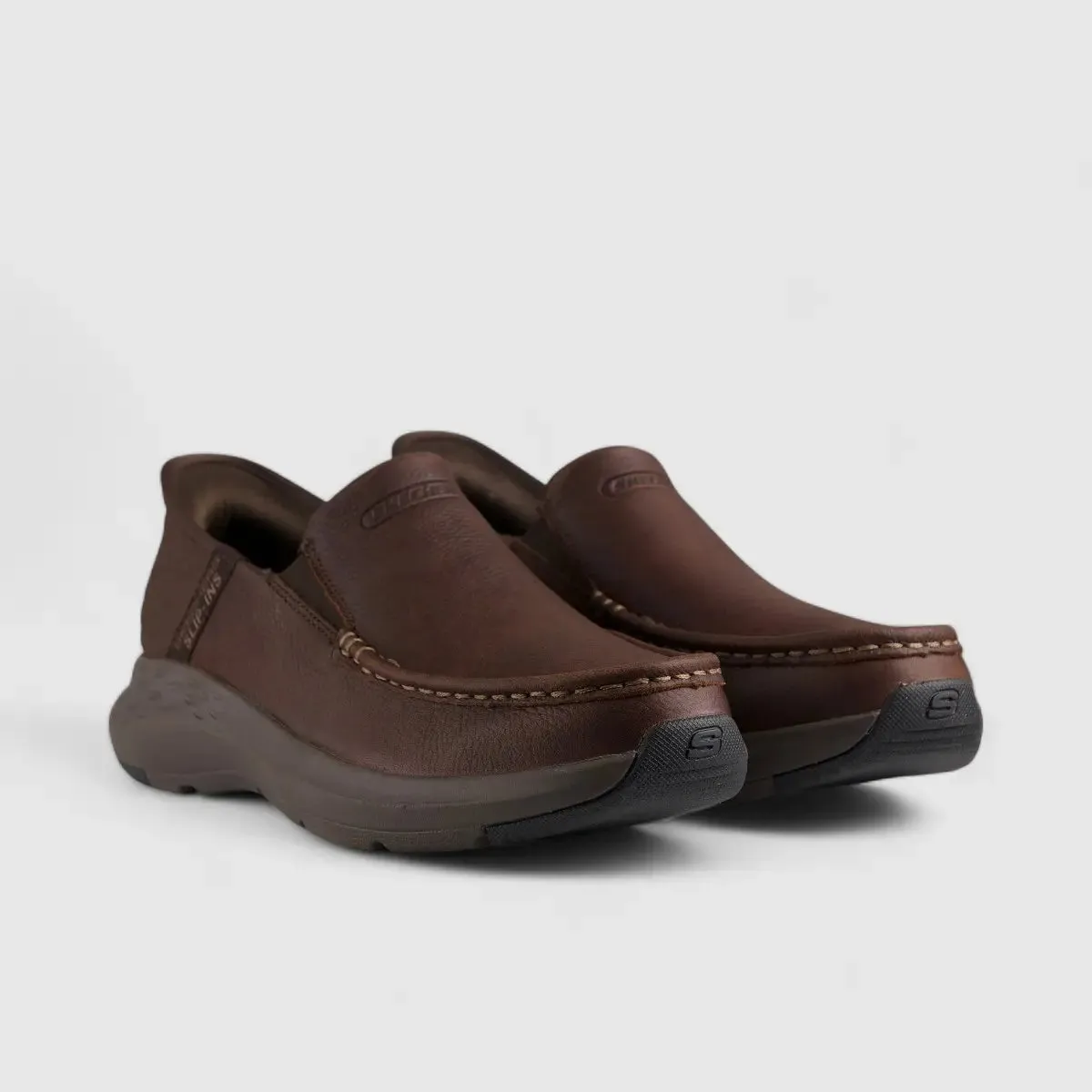 Skechers Comfort Slip Ons Brown 204866
