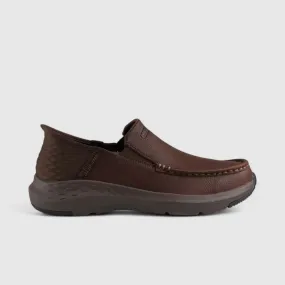 Skechers Comfort Slip Ons Brown 204866