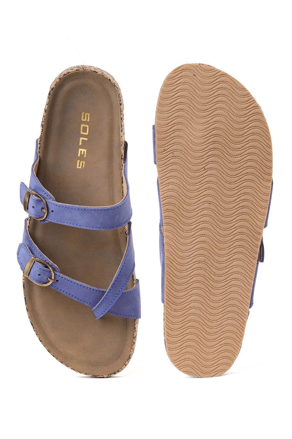 SOLES Strappy Cork Base Flats