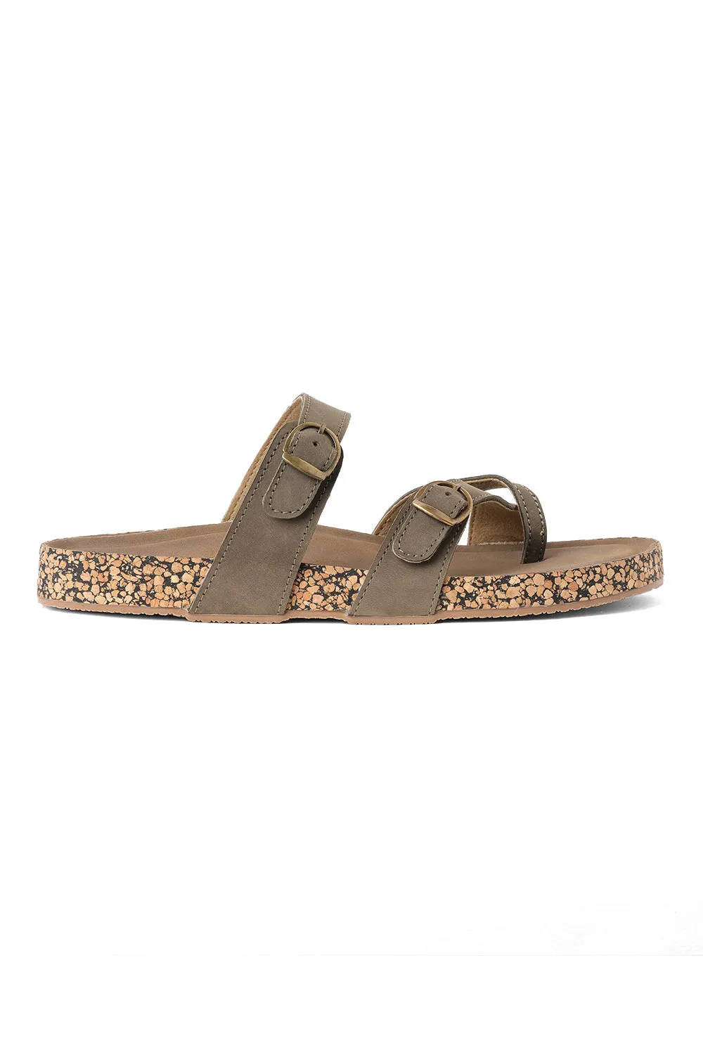 SOLES Strappy Cork Base Flats