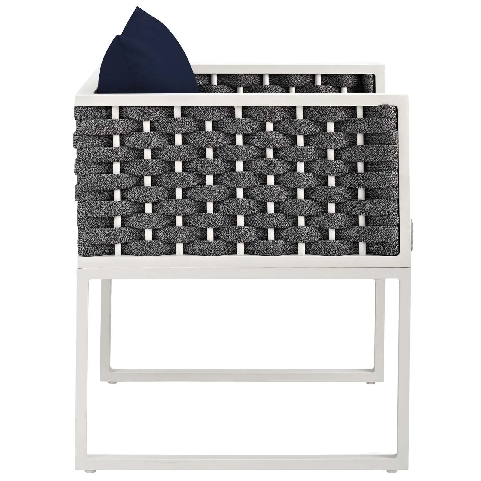 Stance Dining Armchair Outdoor Patio Aluminum