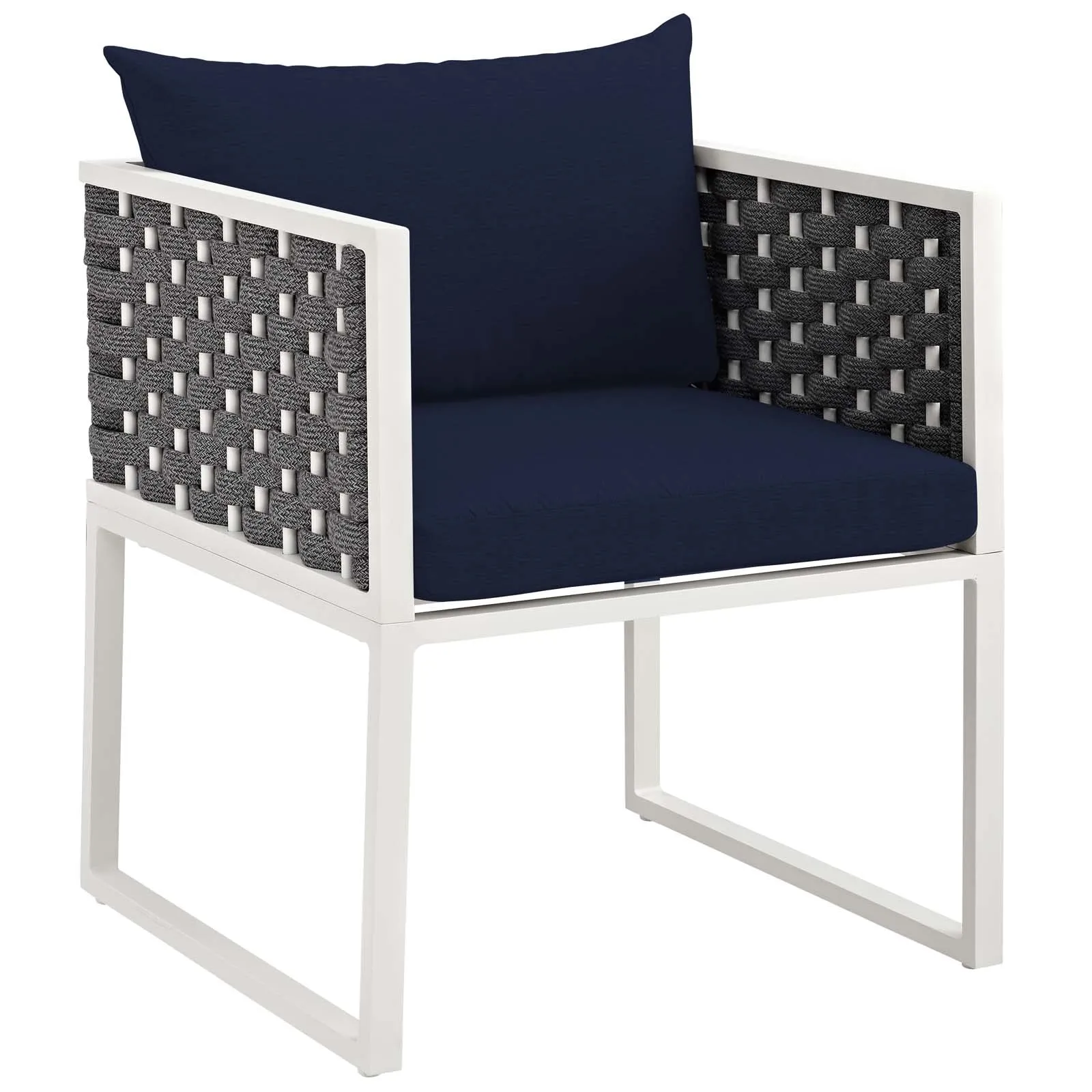 Stance Dining Armchair Outdoor Patio Aluminum