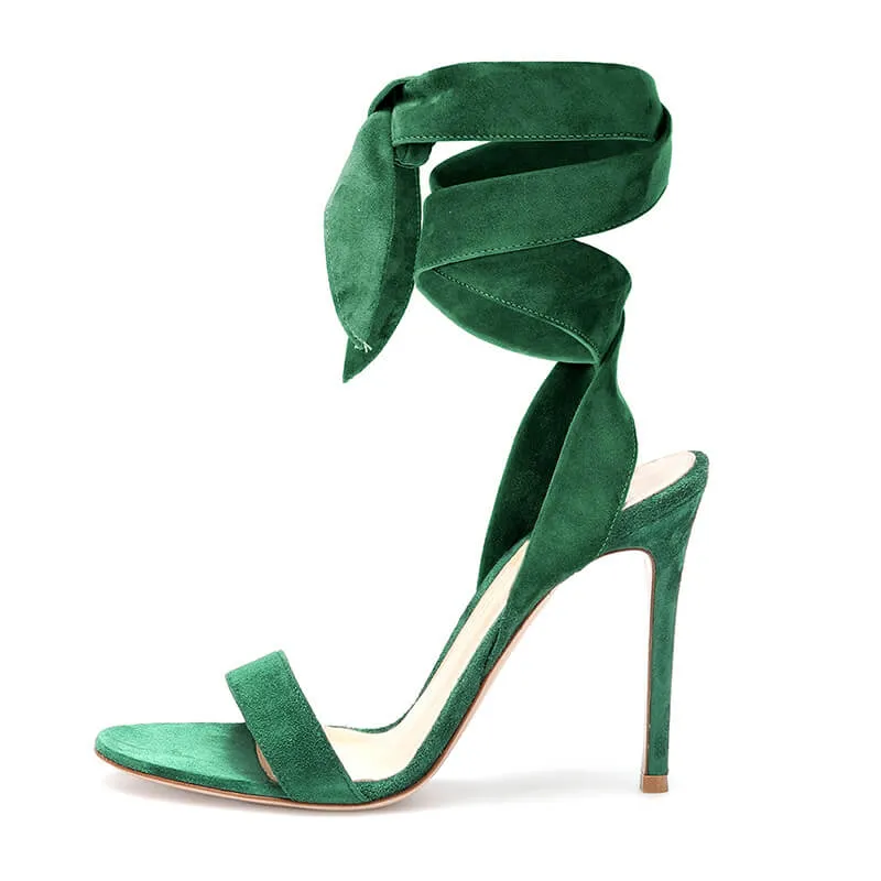 Strap High Heel Round Toe Sandals