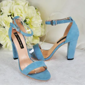 Suede Block Heel Sandal