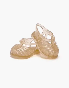 Sun Beach Sandals for Doll - Sequined Crepe
