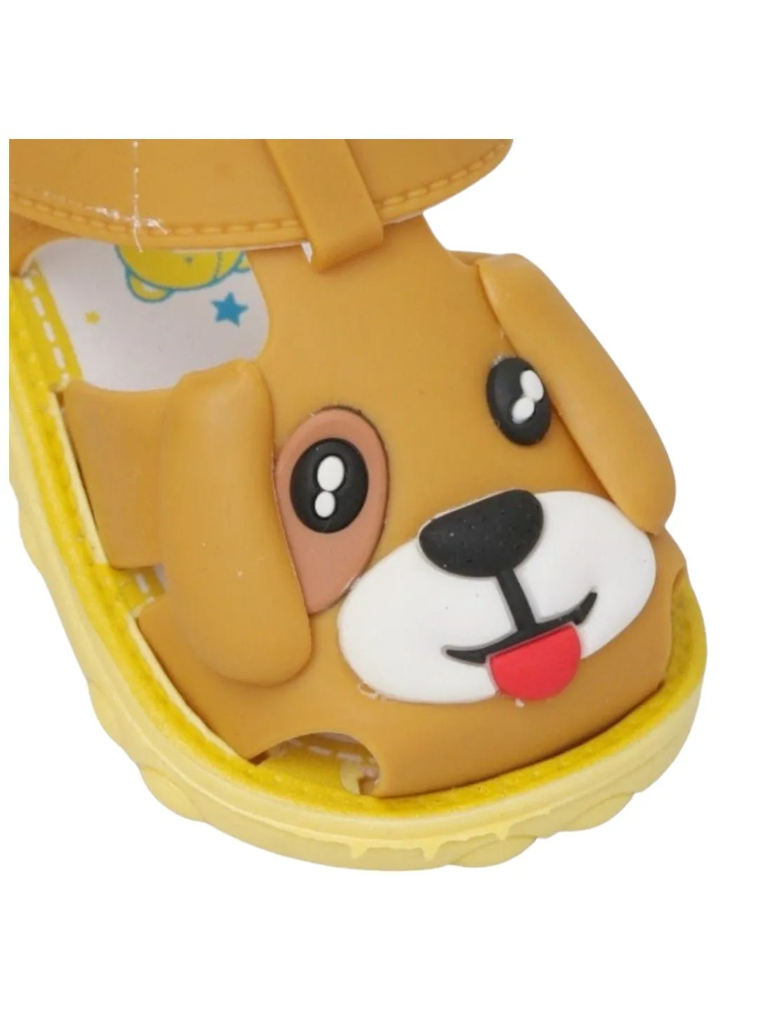 Sunny Pup Brown Applique Sandals for Toddlers