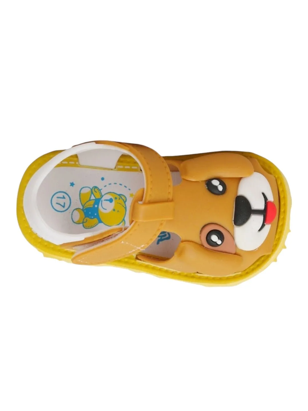 Sunny Pup Brown Applique Sandals for Toddlers