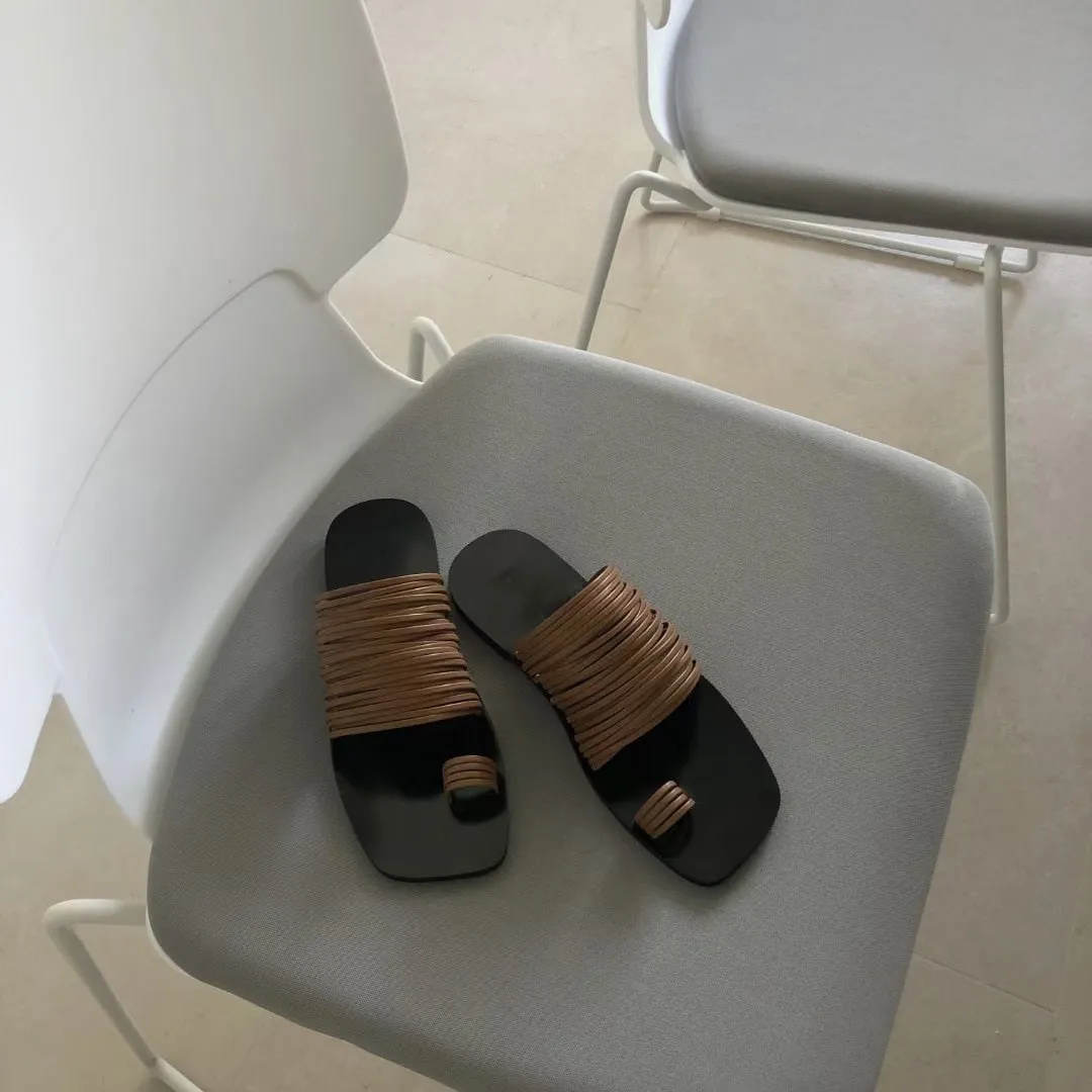 TINGHON Flat Sandals