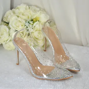 Transparent Diamanté Shoes