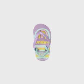 Umbro Infants Linear Thongs Purple/Multi _ 182043 _ Purple