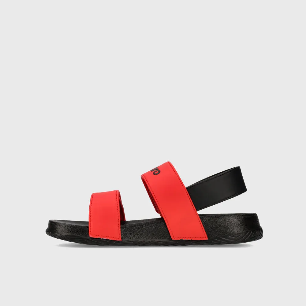 Umbro Youth Embossed Strap Sandal Red/Black _ 182067 _ Red