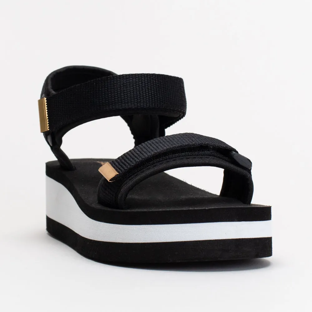 Unreal Velcro Strap Beach Wedge _ 154983