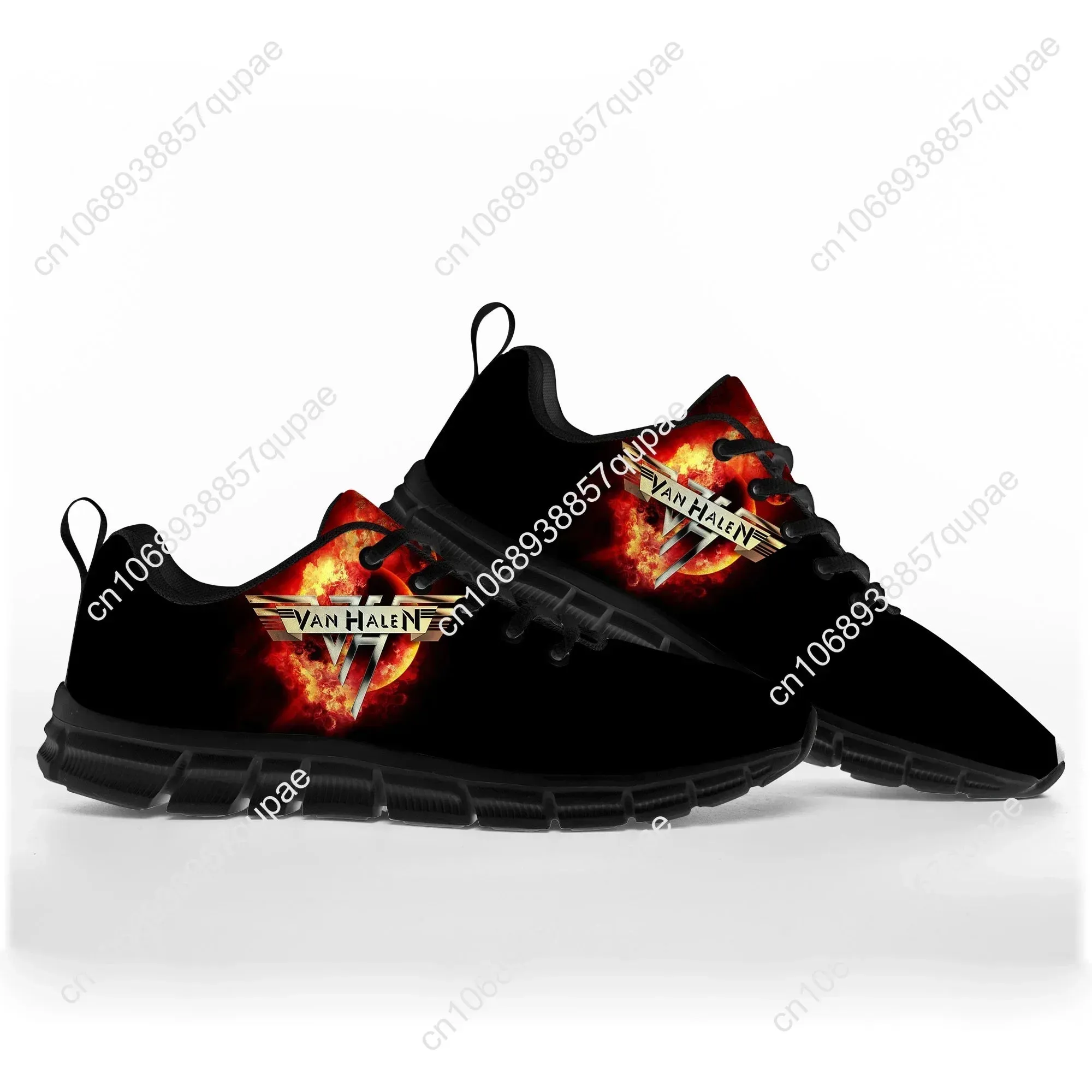 Van EVH 1984 Stripes High-Performance Rock Band Sneakers – Breathable, Sweat-Absorbent, Custom Couples’ Footwear