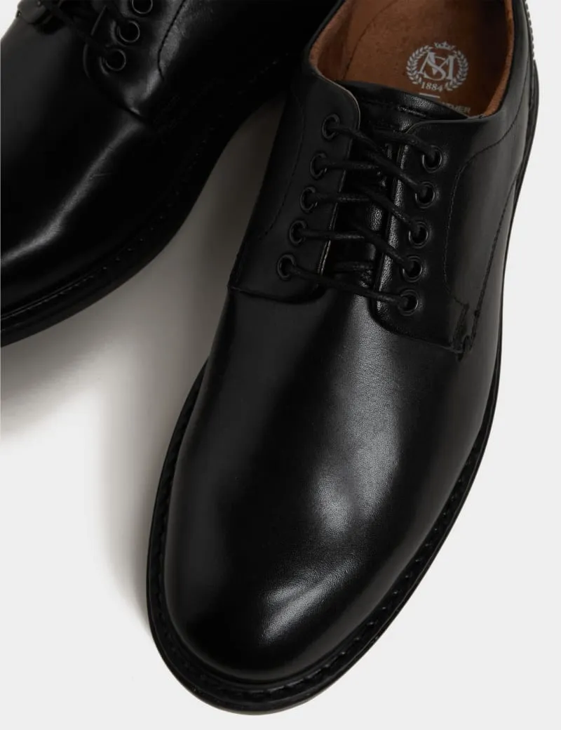 Wide Fit Heritage Leather Derby Shoes